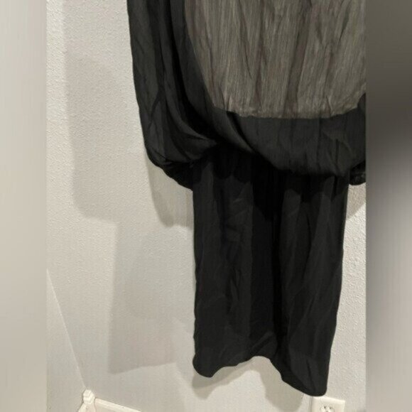 New Alice & Olivia Slit Feminine Maxi Dress Neutral Open Back Chic Party - Picture 6 of 13